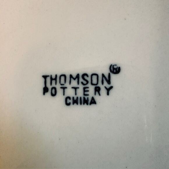 Thomson Snowman, Dinner Plates set of 4, Blue Speckles, Snowman/Center - Picture 7 of 12